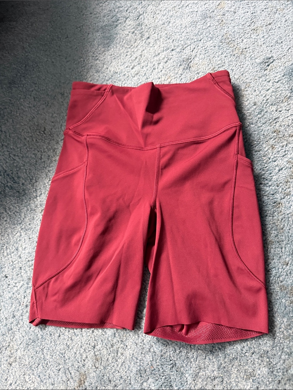 lululemon athletica fast and free High-Waist Shorts in burgundy never worn 2